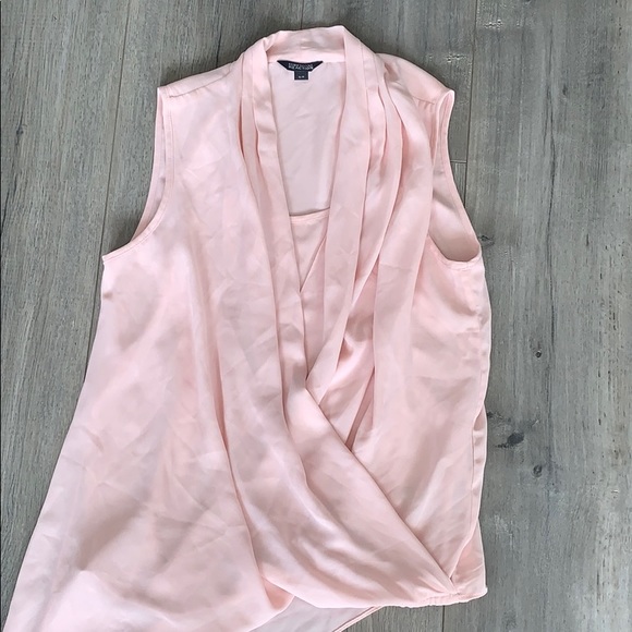 Kenneth Cole Blush Pink Asymmetrical Hem Tank S - Picture 5 of 5